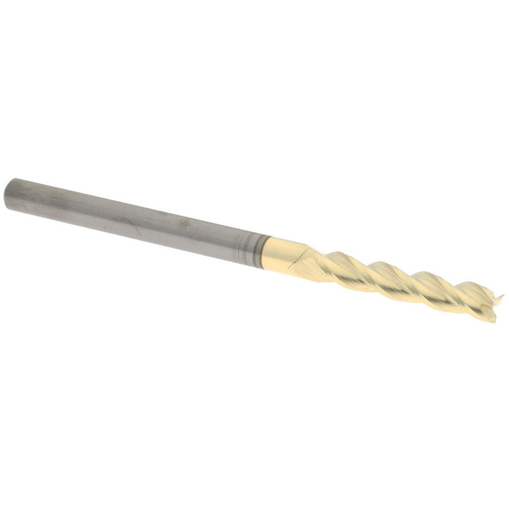 1/8" 3-Flute Solid Carbide Square End Mill, ZrN - Accupro 314472