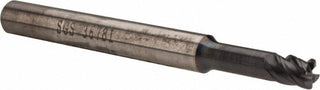 3/16in" 4-Flute Solid Carbide Corner Radius End Mill, TX - SGS 36781