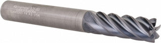 3/8" 6-Flute Solid Carbide Corner Radius End Mill, AlTiN - Kennametal 5351811