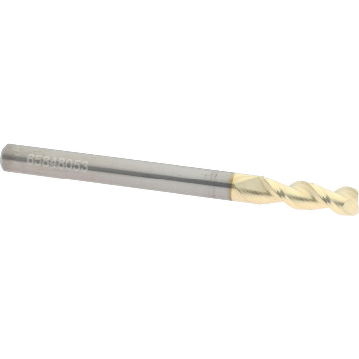 0.1575" 2-Flute Solid Carbide Square End Mill, ZrN - Accupro 2500447