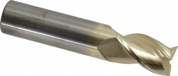 0.7874" 3-Flute Solid Carbide Square End Mill, ZrN - Accupro 2500455
