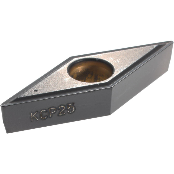 V - Diamond (Rhombic) 35-Deg 3/8" IC Carbide Insert, Grade KCP25, TiCN - Kennametal 3751609
