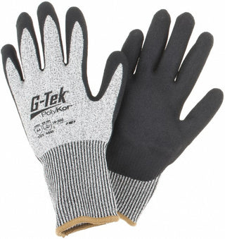 Large Salt & Pepper PolyKor Cut, Puncture & Abrasion-Resistant Gloves - PIP 16-350/L