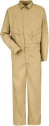 38 Regular Khaki Flame-Resistant; Flame-Retardant Protective Garment - Bulwark CLD4KH RG 38