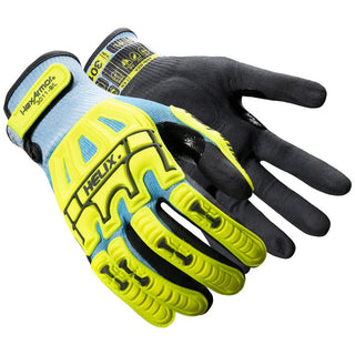 Small Blue; High-Visibility Yellow HPPE Blend Cut, Puncture & Abrasion-Resistant Gloves - HexArmor. 3011-S (7)