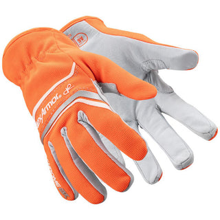 X-Large Orange; White Synthetic Gloves - HexArmor. 4075-XL (10)