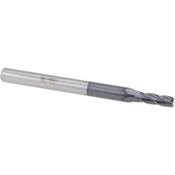 3/32" 4-Flute Solid Carbide Square End Mill, AlTiN - Accupro 12177069