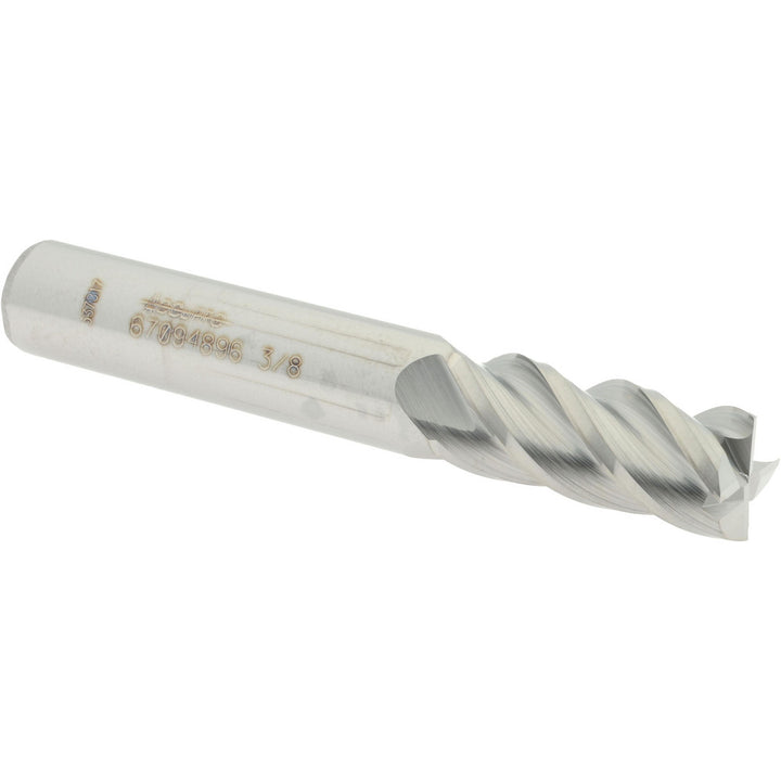 3/8" 4-Flute Solid Carbide Square End Mill - Accupro 12177084