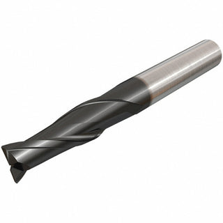 5/16" 2-Flute Solid Carbide Corner Radius & Corner Chamfer End Mill, AlTiN - Iscar 5620495