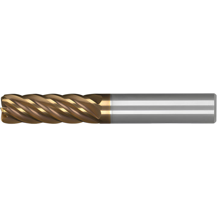 1/2" 6-Flute Solid Carbide Corner Radius End Mill, AlTiN - Kennametal 7077003