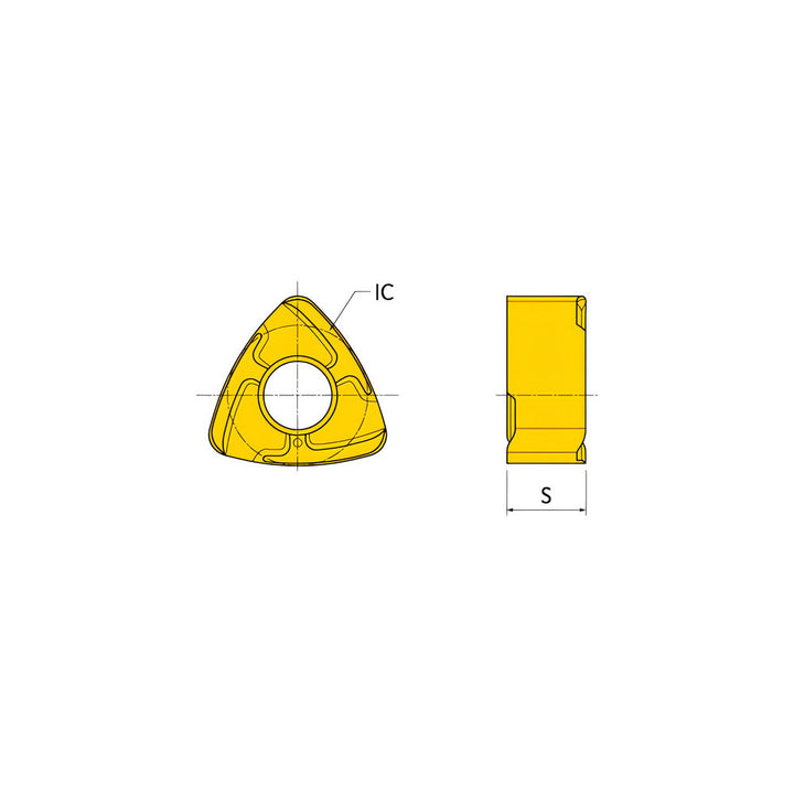 UNEU1307R-M IN2504 Solid Carbide Insert, Grade IN2504, TiAlN - Ingersoll Cutting Tools 6126858