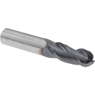 1/2" 3-Flute Solid Carbide Ball End Mill, AlTiN - Seco 17003801