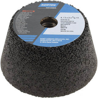 4 x 3/4" 16-Grit Aluminum Oxide Grinding & Cutoff Wheel - Norton 66243510512
