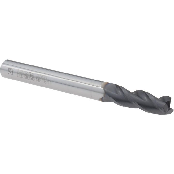 1/4" 3-Flute Solid Carbide Corner Radius End Mill, AlTiN - Seco 17003409