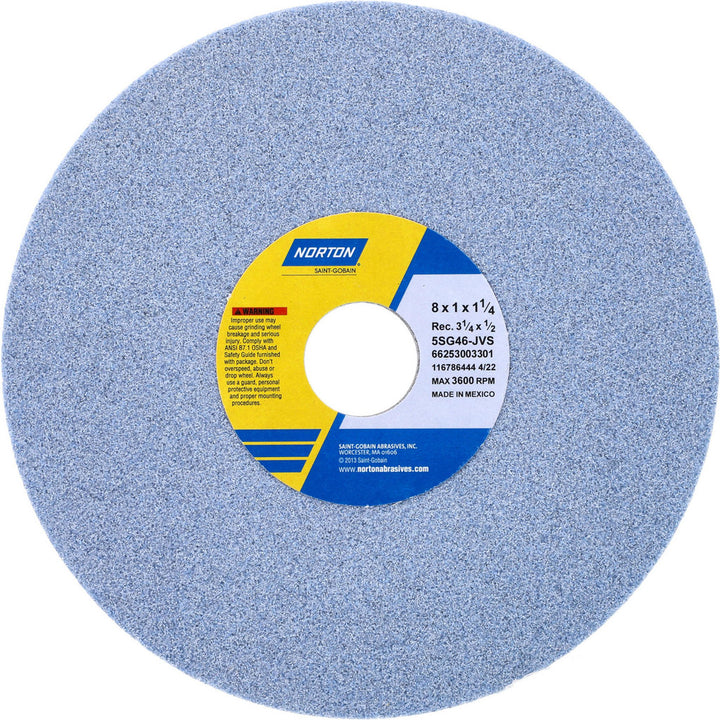 8 x 1" 46-Grit Ceramic Grinding & Cutoff Wheel - Norton 66253003301