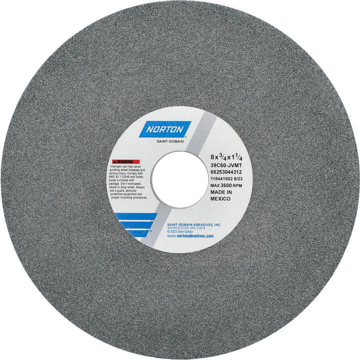 8 x 3/4" 60-Grit Silicon Carbide Grinding & Cutoff Wheel - Norton 66253044312