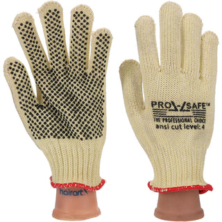 Small Black; Yellow Kevlar Cut Resistant Gloves - PRO-SAFE GLA-A11-S