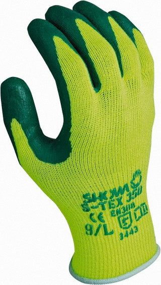 Small Yellow Polyester; Stainless Steel Cut-Resistant Gloves - SHOWA S-TEX350S-07