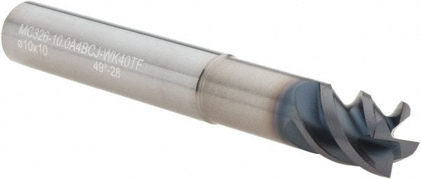 0.3940" 4-Flute Solid Carbide Single End Mill, TiAlN - Walter-Prototyp 6579464