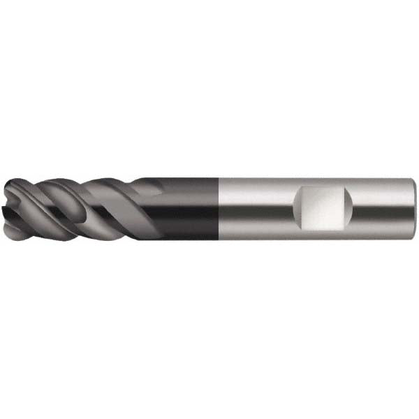 1/2" 4-Flute Solid Carbide Corner Radius End Mill, TiAlN - Walter-Prototyp 6579177