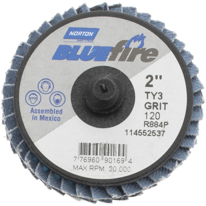 2" 120-Grit Zirconia Alumina Disc - Norton 77696090169
