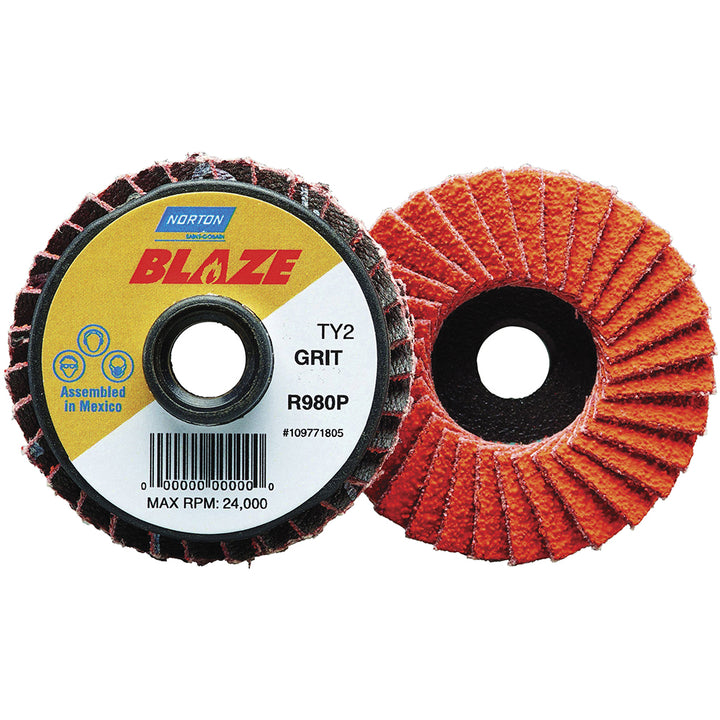 3" 60-Grit Ceramic Alumina Disc - Norton 77696090162