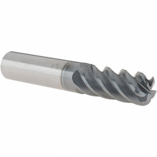 1/2" 5-Flute Solid Carbide Corner Radius End Mill, AlCrN - Supermill 5251949