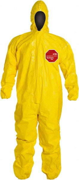X-Large Yellow Chemical; Oil Protective Garment - Dupont QC127TYLXL000400