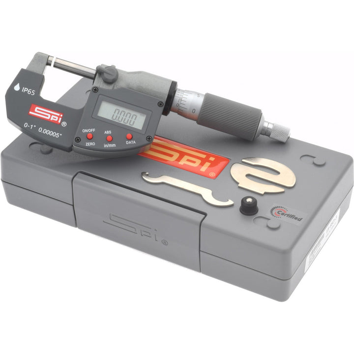 1.0000" Micrometer, 0.000100" accuracy - SPI CMS150410003