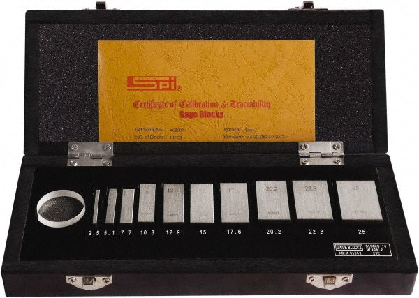 10-Piece Gage Block, Grade AS-2 - SPI 11-350-6