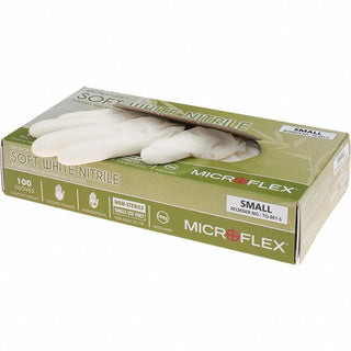 White Nitrile Gloves - Ansell TQ-601-S