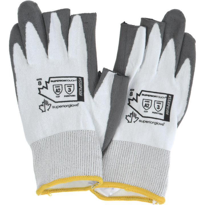Medium White Dyneema Cut & Puncture-Resistant Gloves - Superior Glove Works SSXPU3OF-8