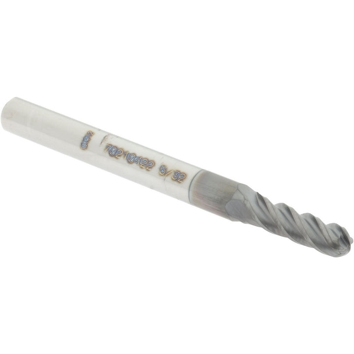 5/32" 4-Flute Solid Carbide Ball End Mill, nACRo - Accupro 12179221