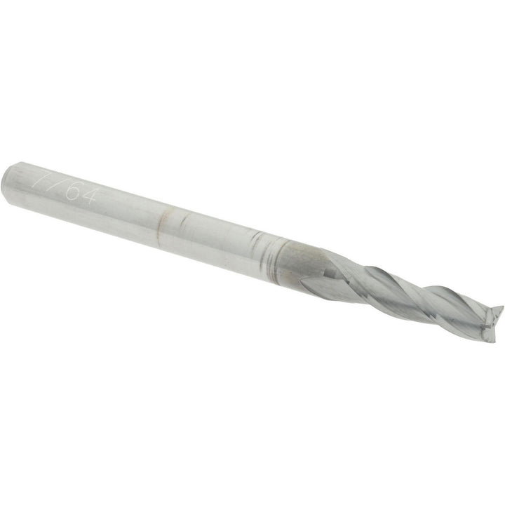 7/64" 3-Flute Solid Carbide Square End Mill, nACRo - Accupro 12178878