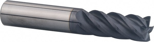 1/2in" 5-Flute Solid Carbide Corner Radius End Mill, AlTiN - Accupro 12178663