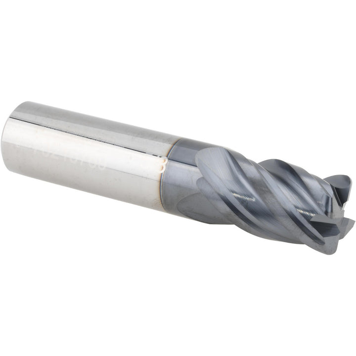 5/8" 4-Flute Solid Carbide Corner Radius End Mill, AlTiN - Accupro 12177677