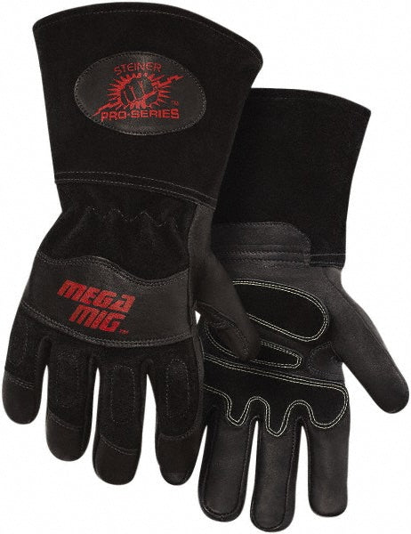 Large Leather; Synthetic Leather Flame-Resistant Gloves - Steiner 0235-M