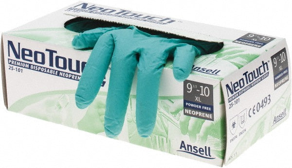 Green Neoprene Gloves - Ansell 25-101XL