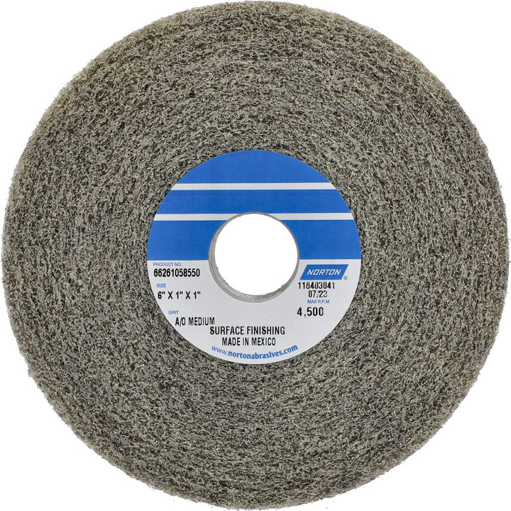 6 x 1" Aluminum Oxide Deburring Wheels Disc - Norton 66261058550