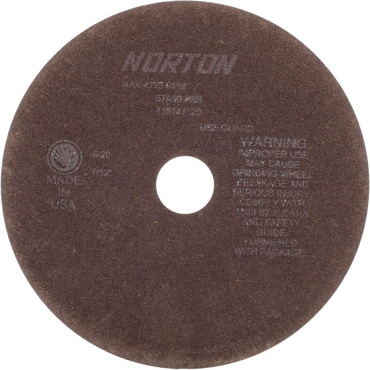 8 x 1/32" 60-Grit Aluminum Oxide Grinding & Cutoff Wheel - Norton 66253022694
