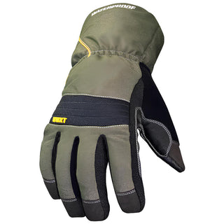 Small Lime Green; Black Fleece Cold Condition Gloves - Youngstown 11-3460-60-S