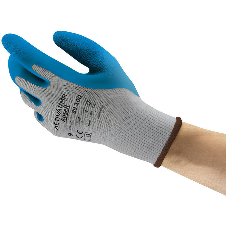 Gray with Blue General Purpose Gloves - Ansell 206400