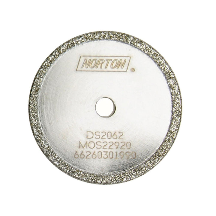2 x 1/16" 40; 50-Grit Diamond Grinding & Cutoff Wheel - Norton 66260301990