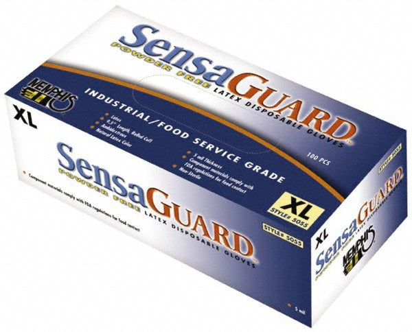 Clear Latex Gloves - MCR Safety 5055S