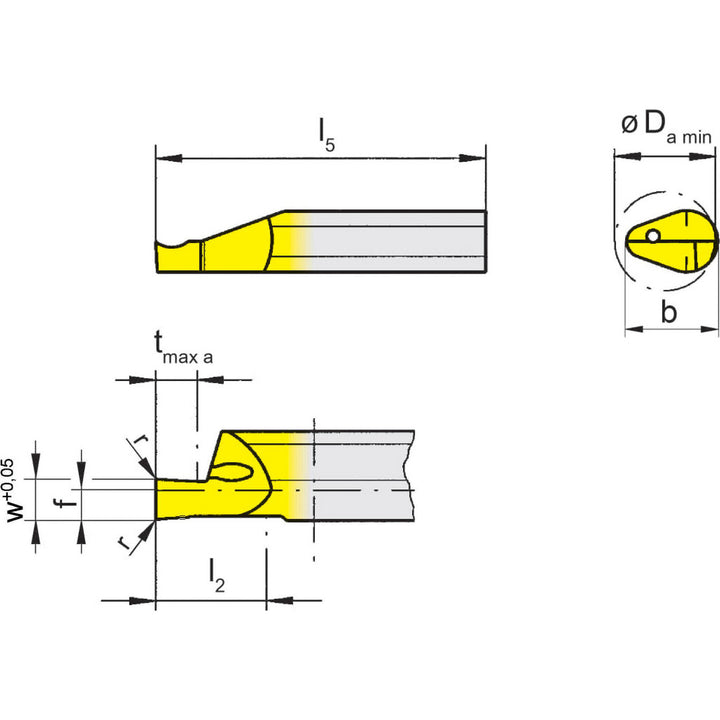 Grooving Tools - HORN R105051518TI25