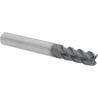 0.3150in" 4-Flute Solid Carbide Corner Radius End Mill, AlTiN - Iscar 5621084