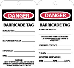 DANGER Tag - AccuformNMC RPT172