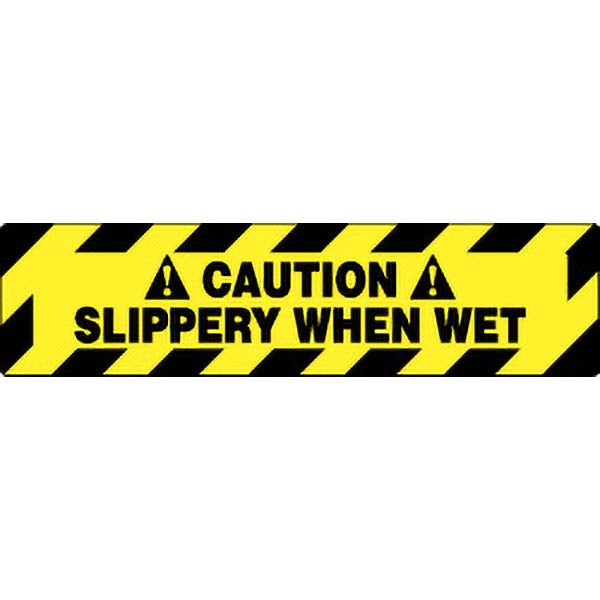 CAUTION SLIPPERY WHEN WET Sign - AccuformNMC WFS622