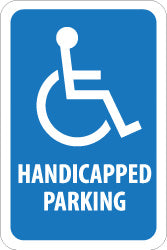 HANDICAPPED PARKING Sign - AccuformNMC TM146J