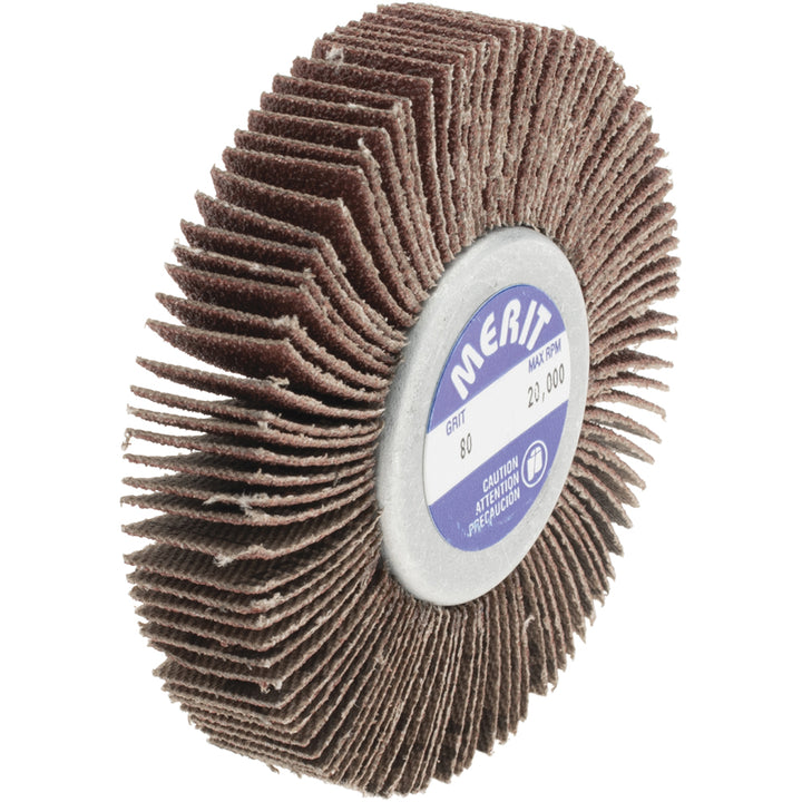 80-Grit Aluminum Oxide Flap Wheel - Merit Abrasives 08834134016